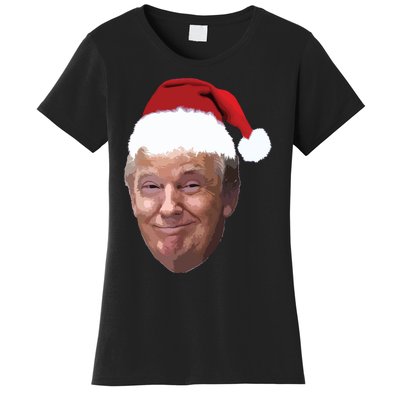 Donald Trump Christmas Funny Maga Santa Hat Gift Women's T-Shirt