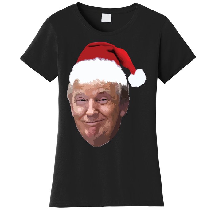 Donald Trump Christmas Funny Maga Santa Hat Gift Women's T-Shirt