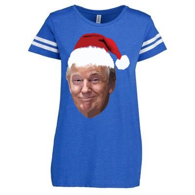 Donald Trump Christmas Funny Maga Santa Hat Gift Enza Ladies Jersey Football T-Shirt