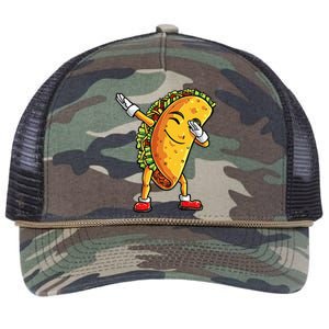 Dabbing Taco Cinco de Mayo Funny Mexican Food Dab Retro Rope Trucker Hat Cap