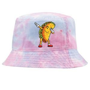 Dabbing Taco Cinco de Mayo Funny Mexican Food Dab Tie-Dyed Bucket Hat