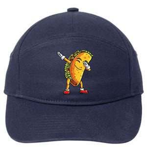 Dabbing Taco Cinco de Mayo Funny Mexican Food Dab 7-Panel Snapback Hat