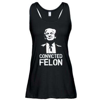 Donald Trump Convicted Felon Stencil Graffiti Ladies Essential Flowy Tank