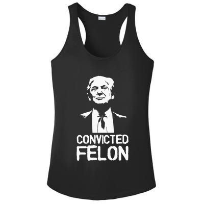 Donald Trump Convicted Felon Stencil Graffiti Ladies PosiCharge Competitor Racerback Tank