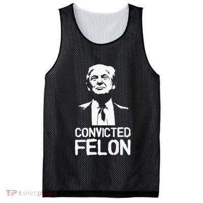 Donald Trump Convicted Felon Stencil Graffiti Mesh Reversible Basketball Jersey Tank