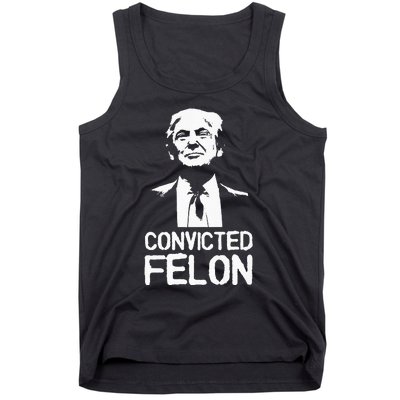 Donald Trump Convicted Felon Stencil Graffiti Tank Top