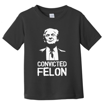 Donald Trump Convicted Felon Stencil Graffiti Toddler T-Shirt