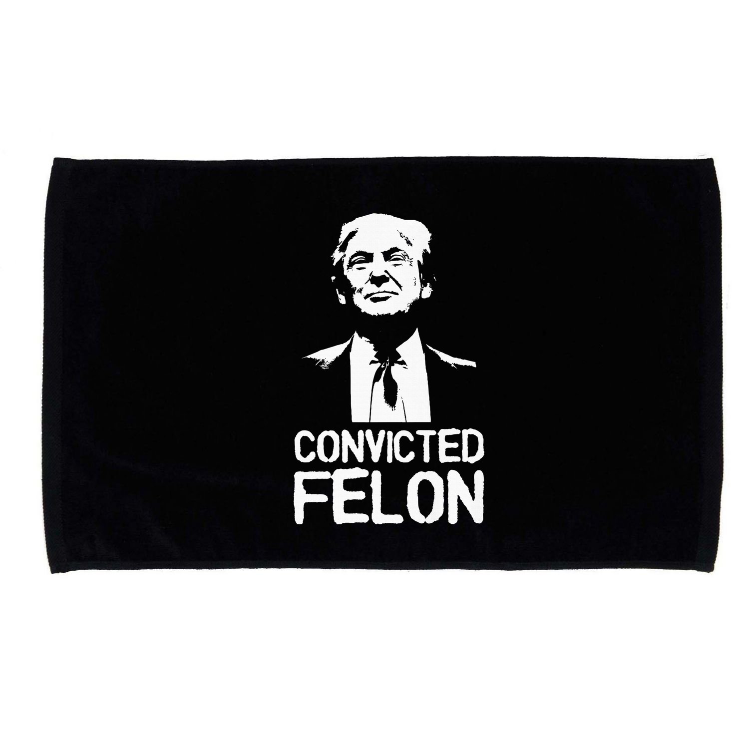 Donald Trump Convicted Felon Stencil Graffiti Microfiber Hand Towel