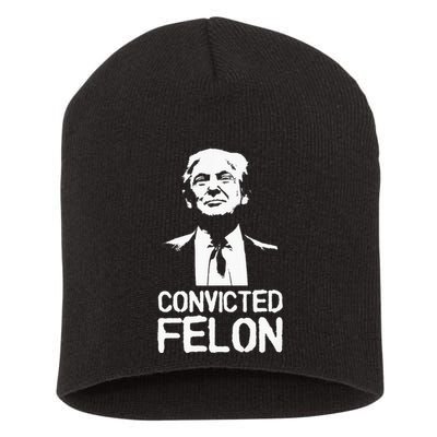 Donald Trump Convicted Felon Stencil Graffiti Short Acrylic Beanie
