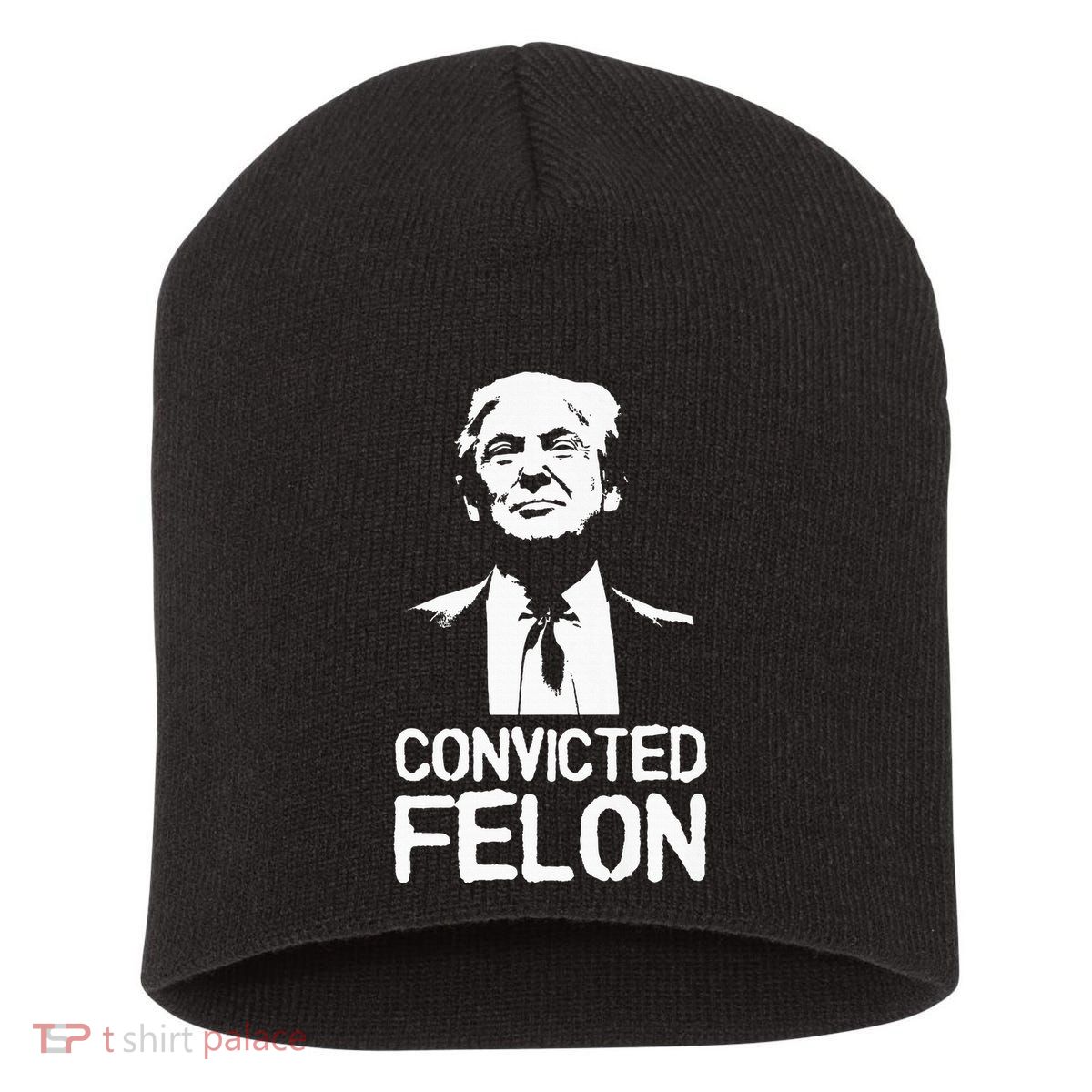 Donald Trump Convicted Felon Stencil Graffiti Short Acrylic Beanie
