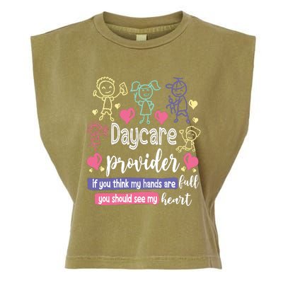 Daycare Teacher Childcare Daycare Provider Garment-Dyed Women's Muscle Tee