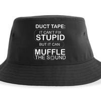 Duck Tape Can't Fix Stupid But Muffle The Sound Sustainable Bucket Hat