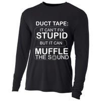 Duck Tape Can't Fix Stupid But Muffle The Sound Cooling Performance Long Sleeve Crew