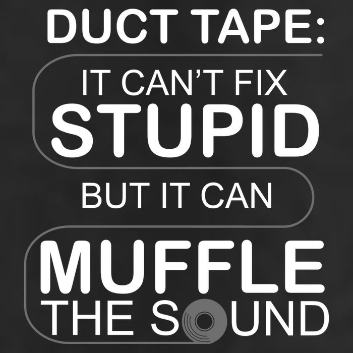 Duck Tape Can't Fix Stupid But Muffle The Sound Microfiber Hand Towel