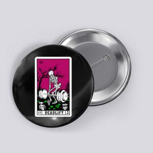 death tarot card funny gym deadlifts workout gymmer Button