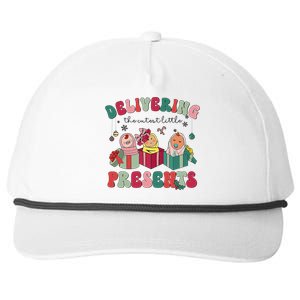 Delivering The Cutest Little Presents Xmas Labor Delivery Snapback Five-Panel Rope Hat