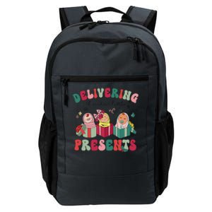 Delivering The Cutest Little Presents Xmas Labor Delivery Daily Commute Backpack