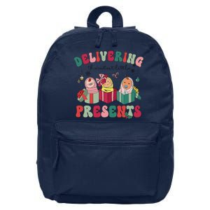 Delivering The Cutest Little Presents Xmas Labor Delivery 16 in Basic Backpack