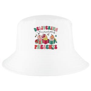 Delivering The Cutest Little Presents Xmas Labor Delivery Cool Comfort Performance Bucket Hat