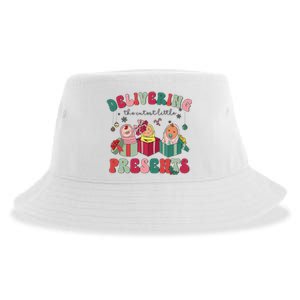 Delivering The Cutest Little Presents Xmas Labor Delivery Sustainable Bucket Hat