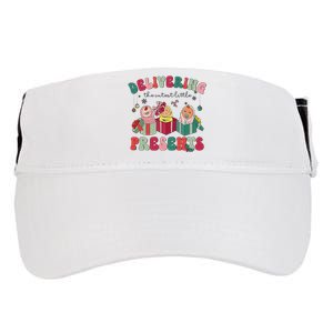 Delivering The Cutest Little Presents Xmas Labor Delivery Adult Drive Performance Visor