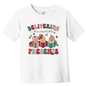 Delivering The Cutest Little Presents Xmas Labor Delivery Toddler T-Shirt