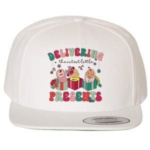 Delivering The Cutest Little Presents Xmas Labor Delivery Wool Snapback Cap