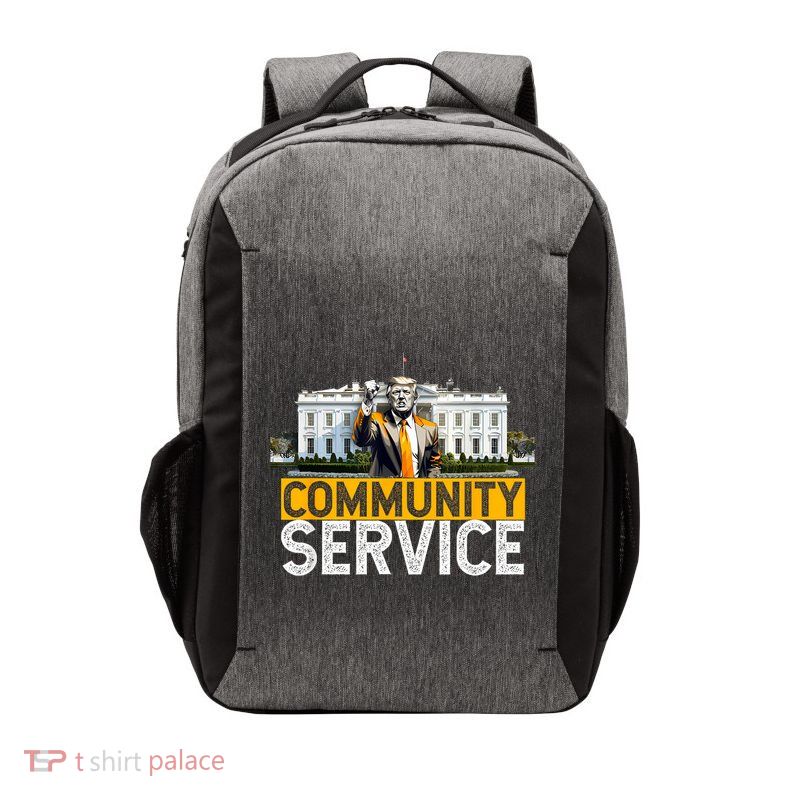 Donald Trump Community Service Inauguration Vector Backpack
