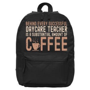 Daycare Teacher Childcare Provider 16 in Basic Backpack