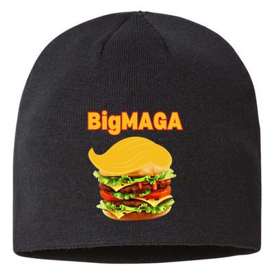 Donald Trump Cheeseburger Big Maga Hamburger Sustainable Beanie
