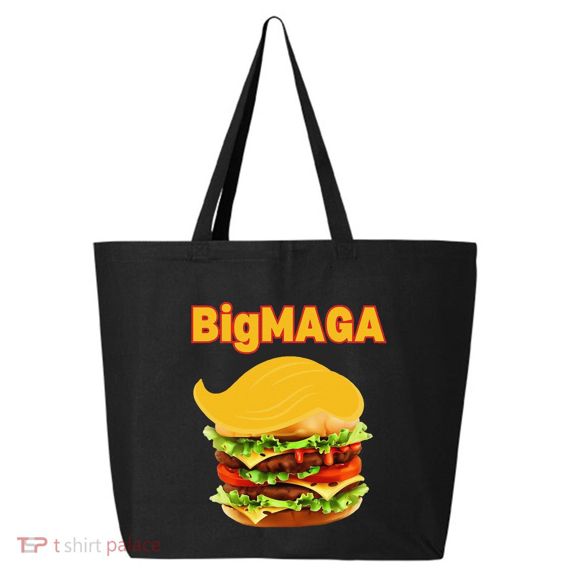 Donald Trump Cheeseburger Big Maga Hamburger 25L Jumbo Tote