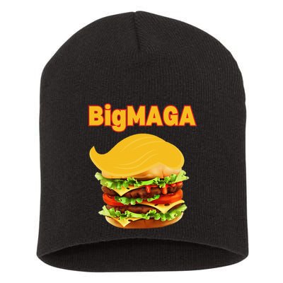 Donald Trump Cheeseburger Big Maga Hamburger Short Acrylic Beanie