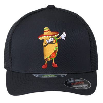 Dabbing Taco Cinco De Mayo Celebration Flexfit Unipanel Trucker Cap