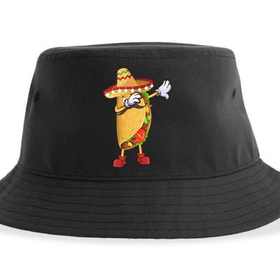 Dabbing Taco Cinco De Mayo Celebration Sustainable Bucket Hat