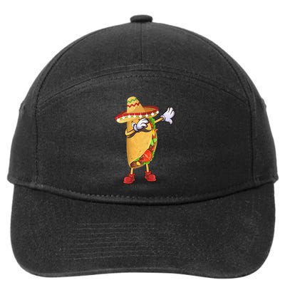 Dabbing Taco Cinco De Mayo Celebration 7-Panel Snapback Hat