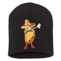 Dabbing Taco Cinco De Mayo Celebration Short Acrylic Beanie