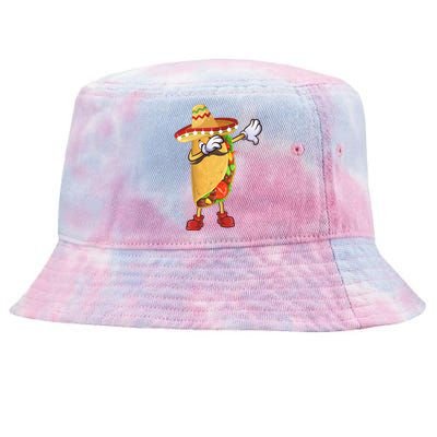 Dabbing Taco Cinco De Mayo Celebration Tie-Dyed Bucket Hat