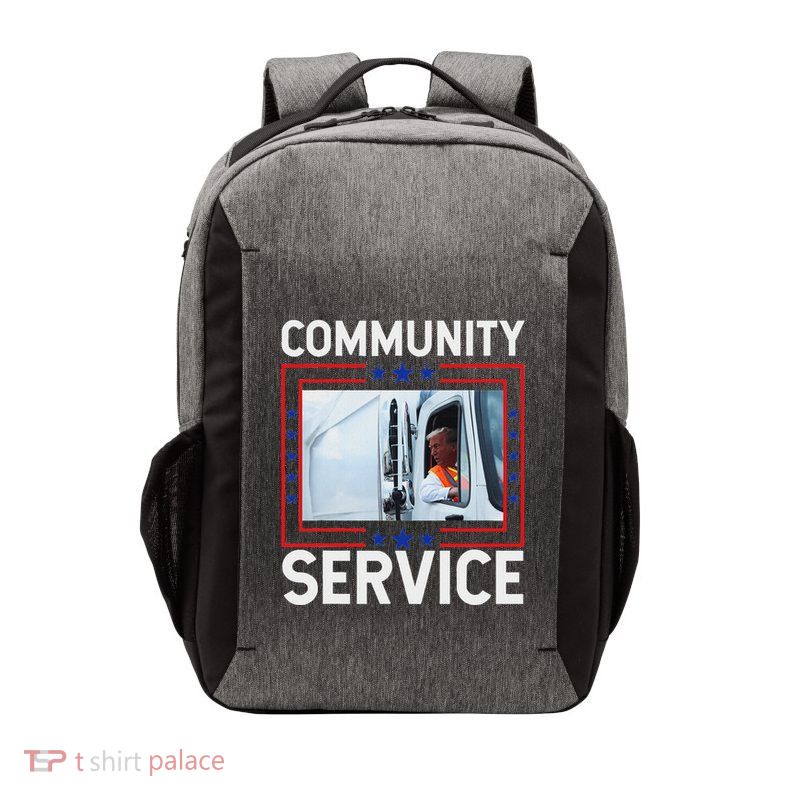 Donald Trump Community Service Inauguration Vector Backpack
