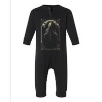 Death Tarot Card Halloween Infant Fleece One Piece