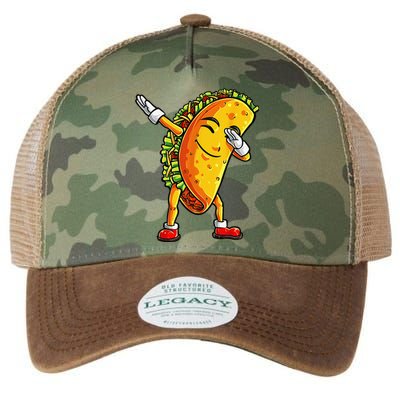 Dabbing Taco Cinco de Mayo Funny Dab Dance Mexican Legacy Tie Dye Trucker Hat