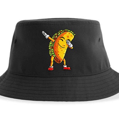 Dabbing Taco Cinco de Mayo Funny Dab Dance Mexican Sustainable Bucket Hat