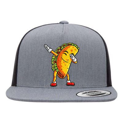 Dabbing Taco Cinco de Mayo Funny Dab Dance Mexican Flat Bill Trucker Hat