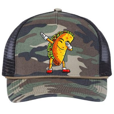 Dabbing Taco Cinco de Mayo Funny Dab Dance Mexican Retro Rope Trucker Hat Cap