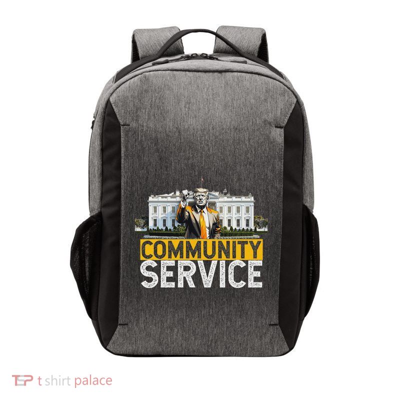 Donald Trump Community Service Inauguration Vector Backpack