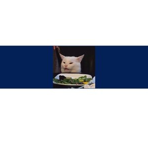 Dinner Table Cat Meme Funny Internet Yelling Confused Gift Bumper Sticker