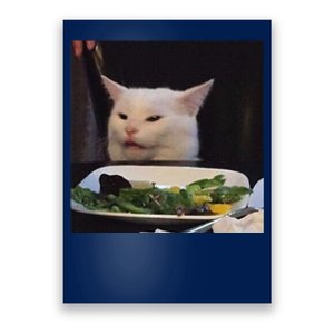 Dinner Table Cat Meme Funny Internet Yelling Confused Gift Poster