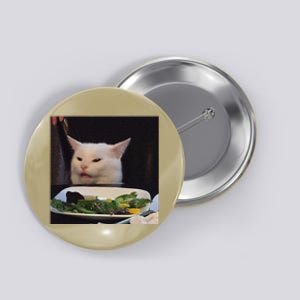 Dinner Table Cat Meme Funny Internet Yelling Confused Gift Button