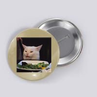 Dinner Table Cat Meme Funny Internet Yelling Confused Gift Button