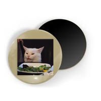 Dinner Table Cat Meme Funny Internet Yelling Confused Gift Magnet