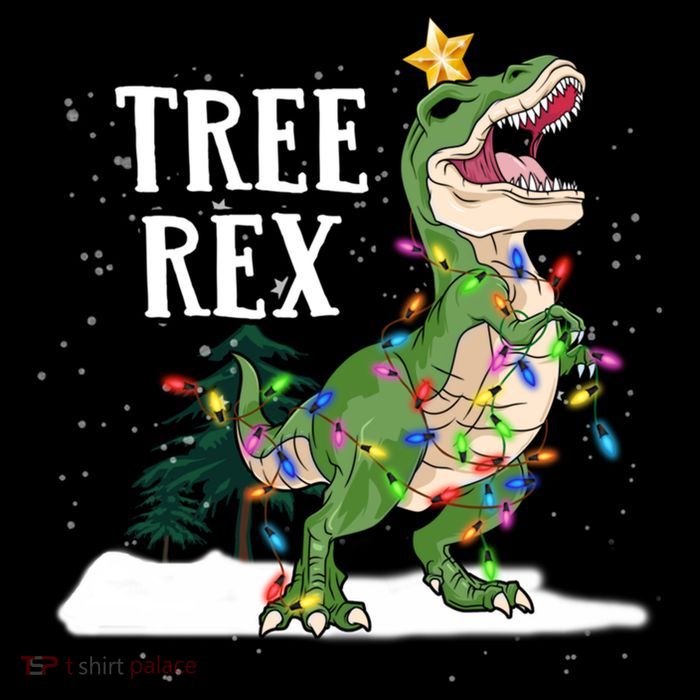Dinosaur Trex Christmas Lights Funny Tree Rex Funny Gift Wool Snapback Cap